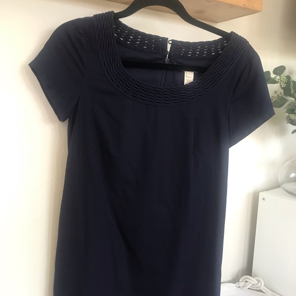 JCREW Navy Shift Dress - Picture 1 of 3